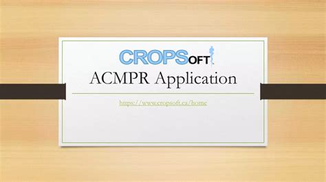acmpr calculator|ACMPR Regulations Uncovered: Your Powerful 8.